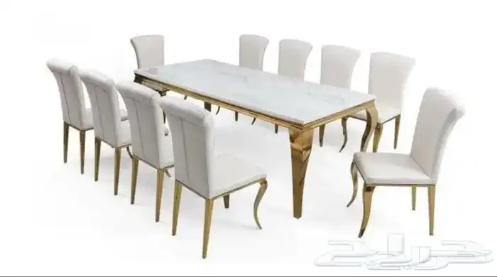 طاولات طعام رخام 4او 6او 8 كراسي جودة عالية 10