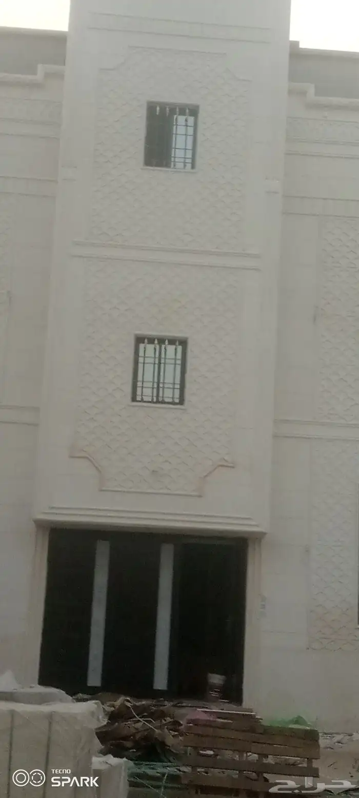 ديكورات خارجيه لياسه ملونه بطحاء الرياض واسمنت ابيض 5