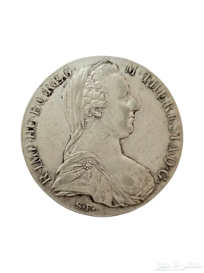 الريال الفرنسي المشهور والمعروف والمتداول قديما عام 1780م 0