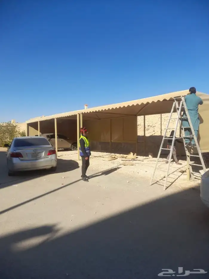 مظلات وسواتر جلسات ارضيه وجميع أعمال الحداده 9