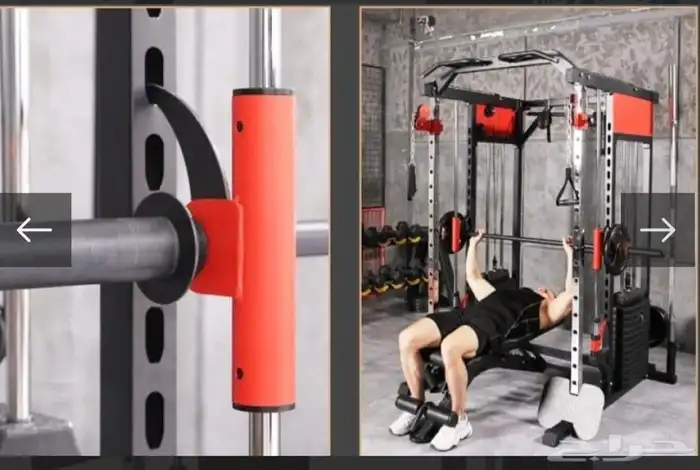 جهاز تمرين متكامل 10 في واحد سمث وكيبل الأثقال smith machine 19
