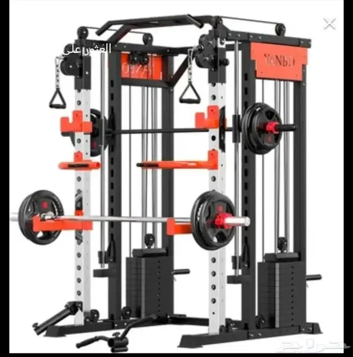 جهاز تمرين متكامل 10 في واحد سمث وكيبل الأثقال smith machine 1