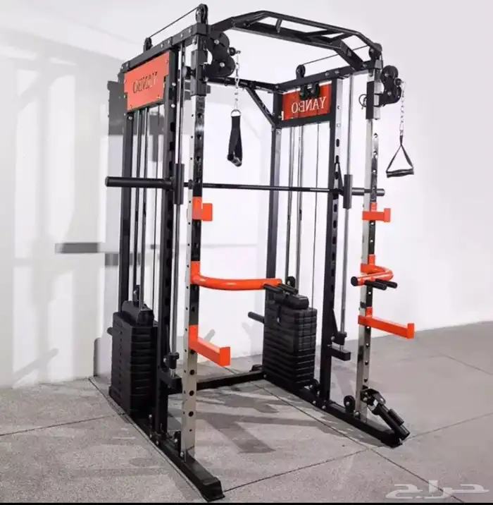 جهاز تمرين متكامل 10 في واحد سمث وكيبل الأثقال smith machine 6