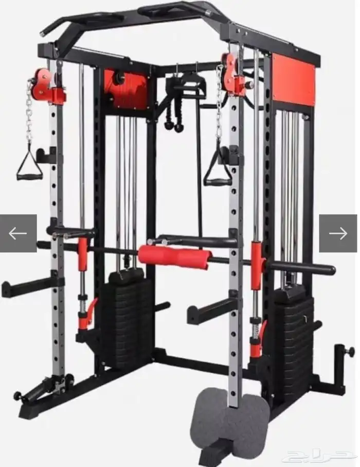 جهاز تمرين متكامل 10 في واحد سمث وكيبل الأثقال smith machine 4