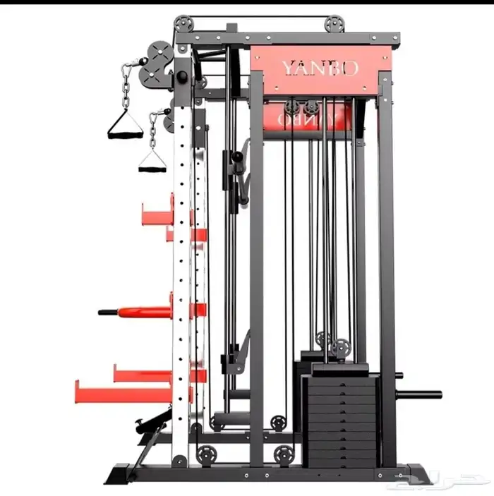 جهاز تمرين متكامل 10 في واحد سمث وكيبل الأثقال smith machine 15