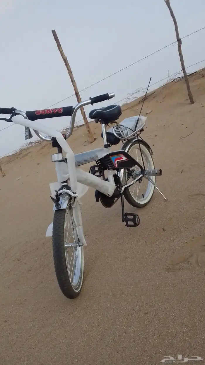 سيكل رامبه لون اسود مطفي مقاس 20 2