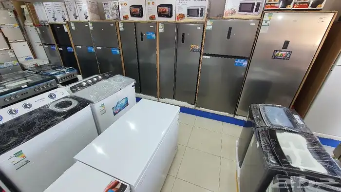 ثلاجات جديد ثلاجة صغيرة ثلاجات عرض زجاج ثلاجه باب بابين أسود 5