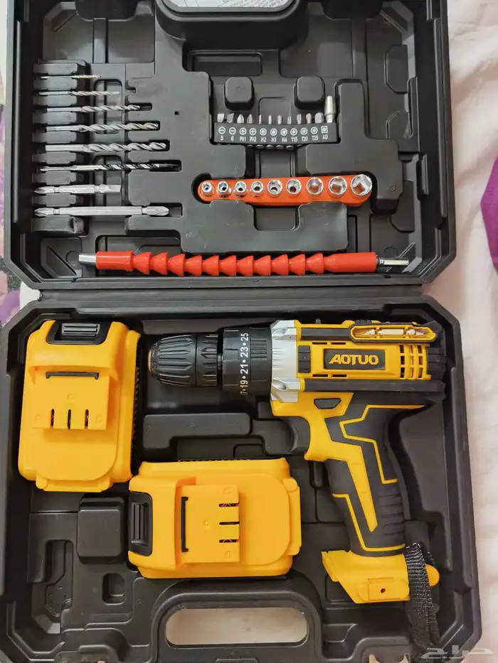 دريل اوتو صيني لم يستخدم ابدا بطاريتان 150 ريال 2