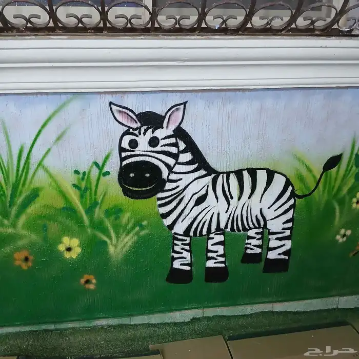 رسم حديقه حيوانات للاطفال بحضانه اطفال 3