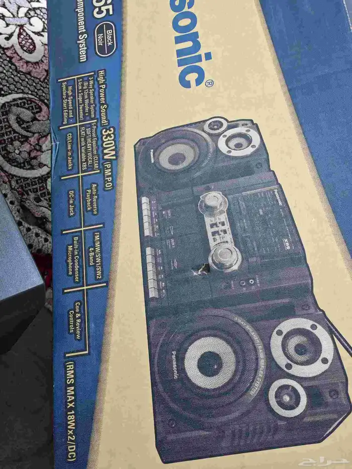 مسجل كاسيت قديم شريطين نظيف جدا 1