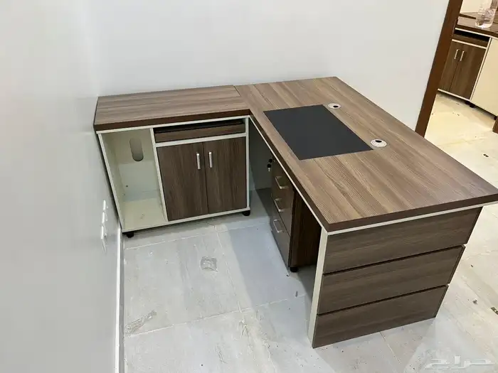 جديد طقم مكتب مدير مكاتب اداريه طاولة اجتماع كراسي متوفر 2