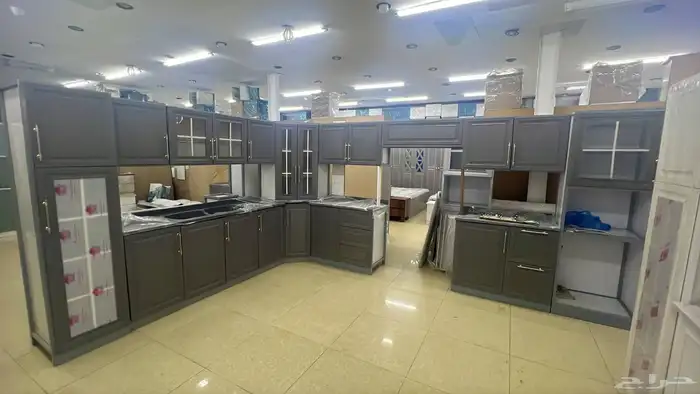 مطابخ جاهزه 6متر و7 متر صاج دبل مع الرخام صناعي 5
