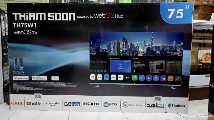 شاشة الترا سمارت 4k بدون احدث شاشة تلفزيون توصيل تركيب فوري 18