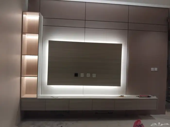 ديكورات بديل شيبورد خلفيات شاشه مرايا رف مكتبه 9