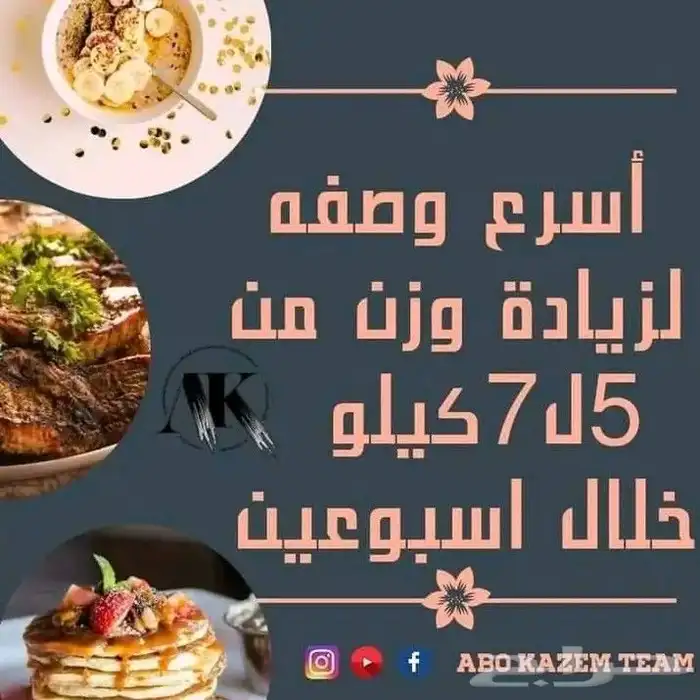 خلطه تسمين طبيعي وامنه بدون اي اثار جانبيه للرجال والنساء 0