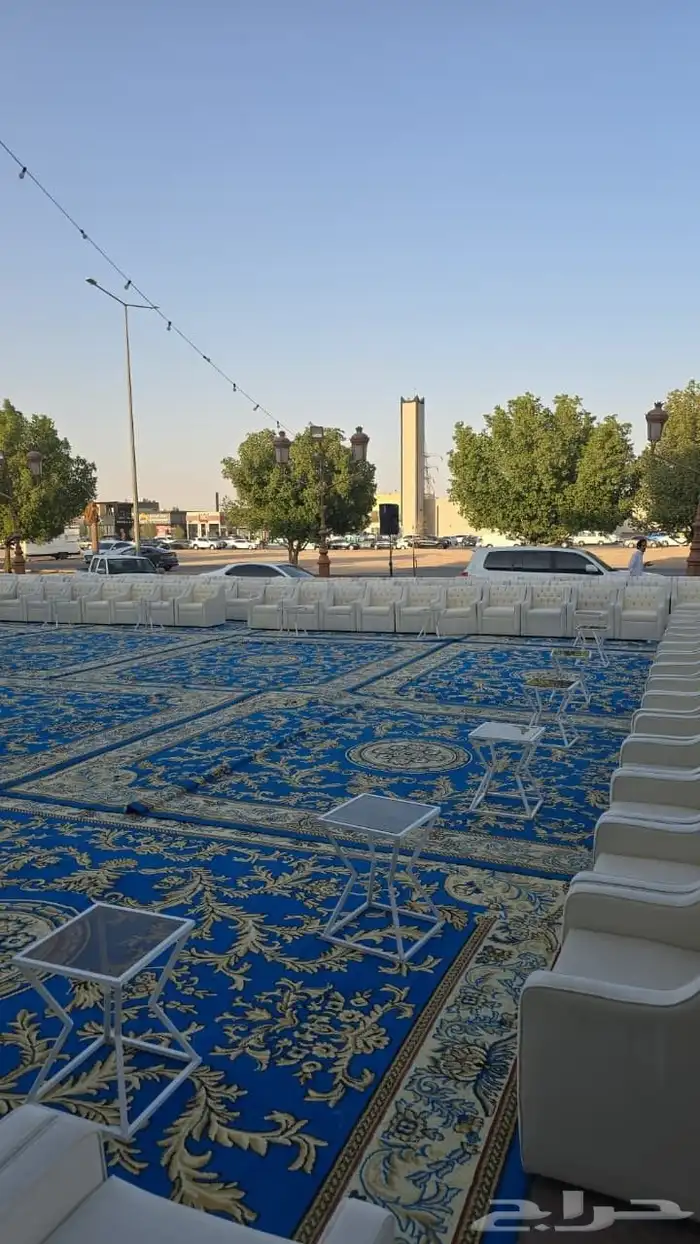 تاجير زل ازرق زل ملكي وكنب تاجير كراسي طاولات جلسات شعبيه جل 9