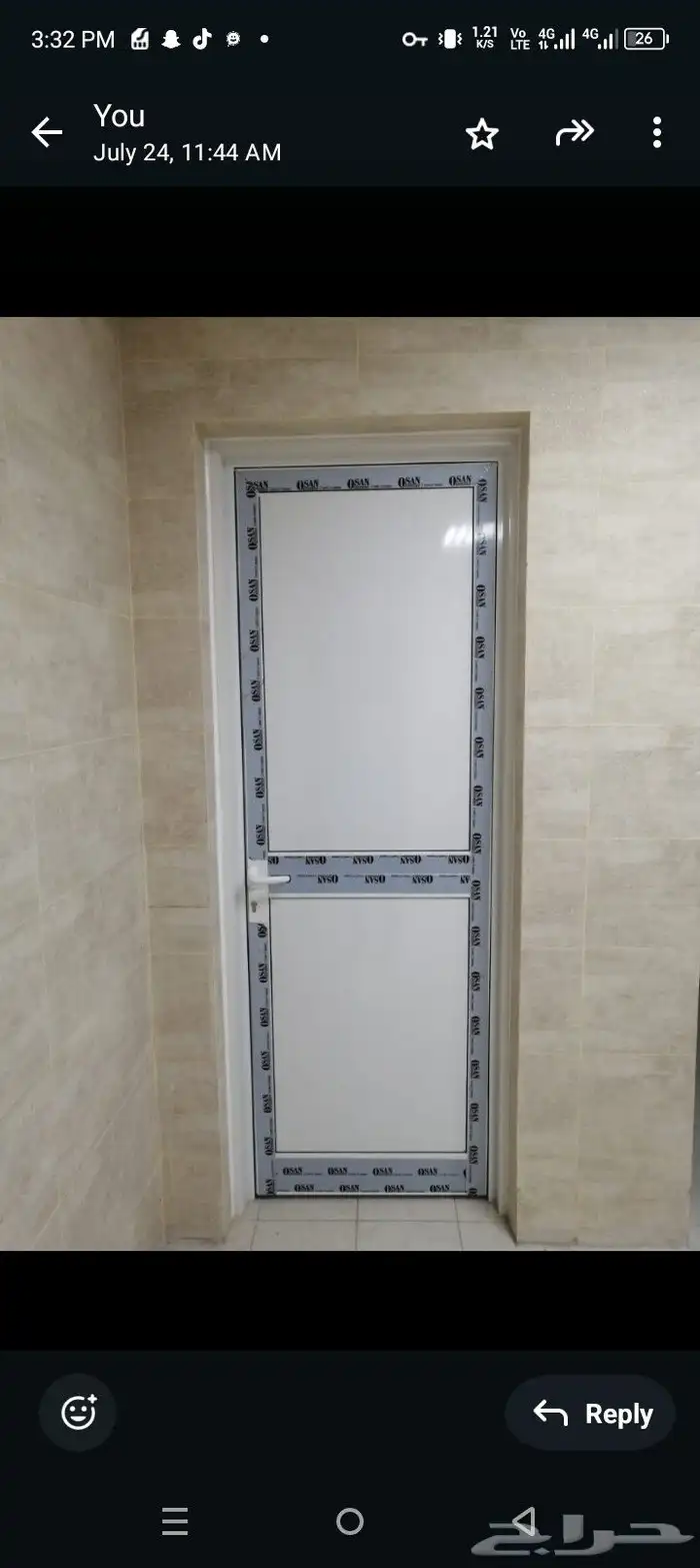 المنيوم شبابيك قزاز مجود ان شاء الله شغل كويس صار كويس 1