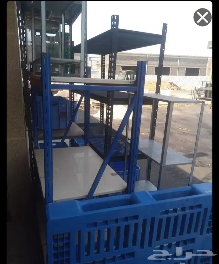 جميع انواع الرفوف الجديدة والمستعملة بمقاسات مختلفة 9