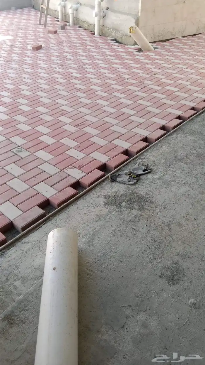أعمال اسفلت حار ومقشور وانترلوك وصبة أحواش ومداخل البيوت 6