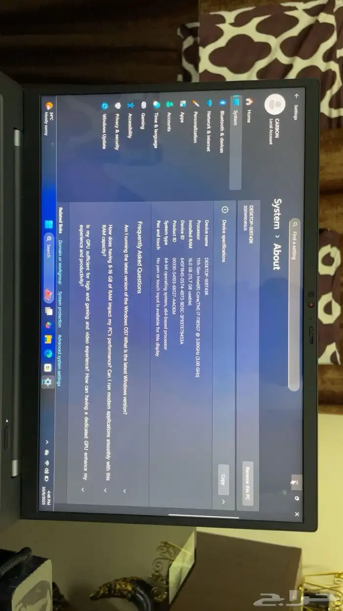 Lenovo ThinkPad X1 Carbon - Core i7  16 512gb 2