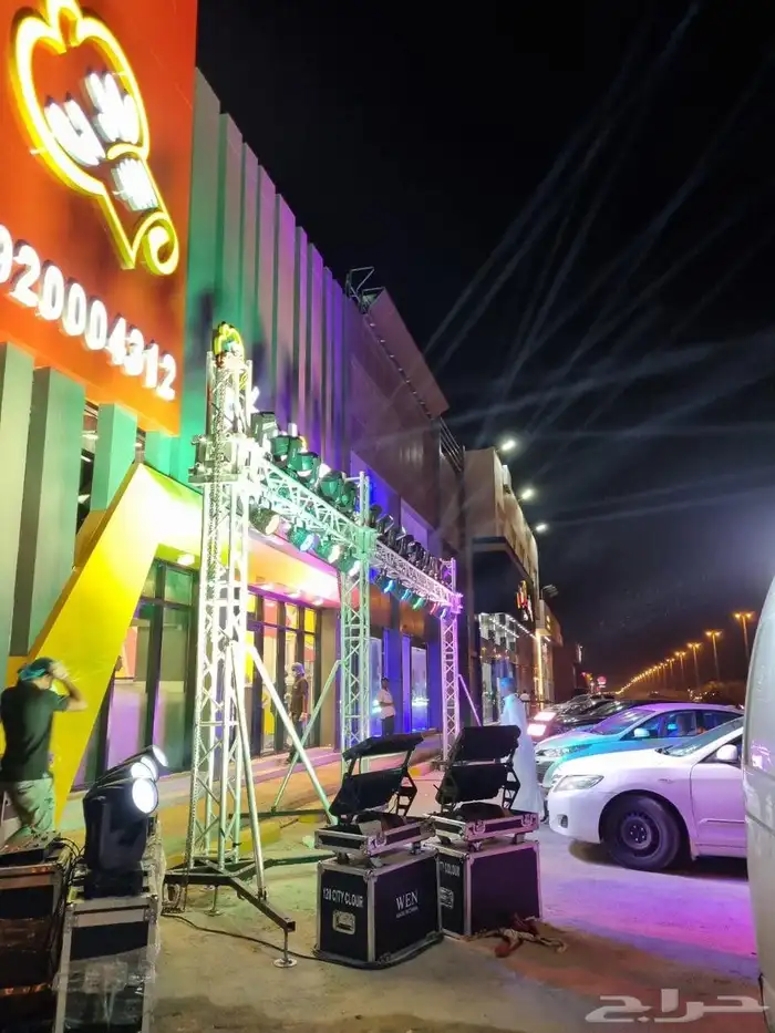تنظيم حفلات وفتتحات تاجير شاشات مسارح خسب استيج المنيوم شرا 3