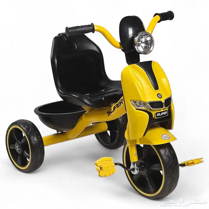 سيكل ثلاثي بتصميم BMW المميز - دراجه 3 كفرات مع مؤثرات صوت 0