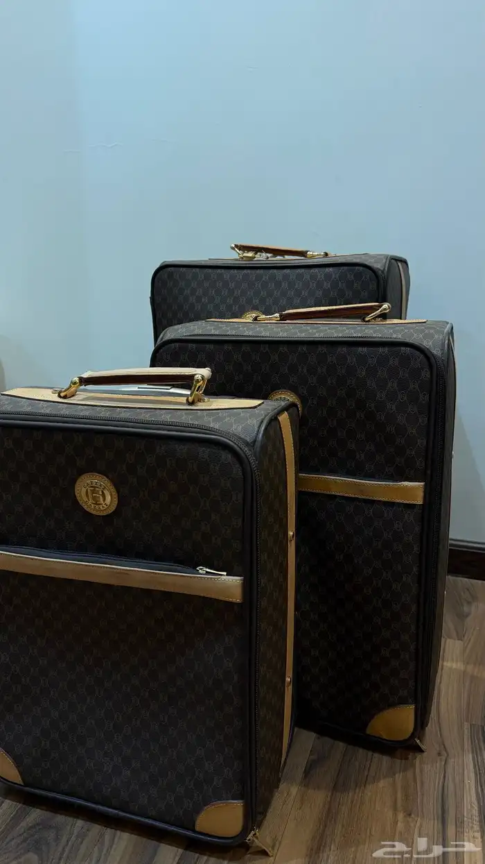 طقم شنط سفر جلدية فاخرة 2