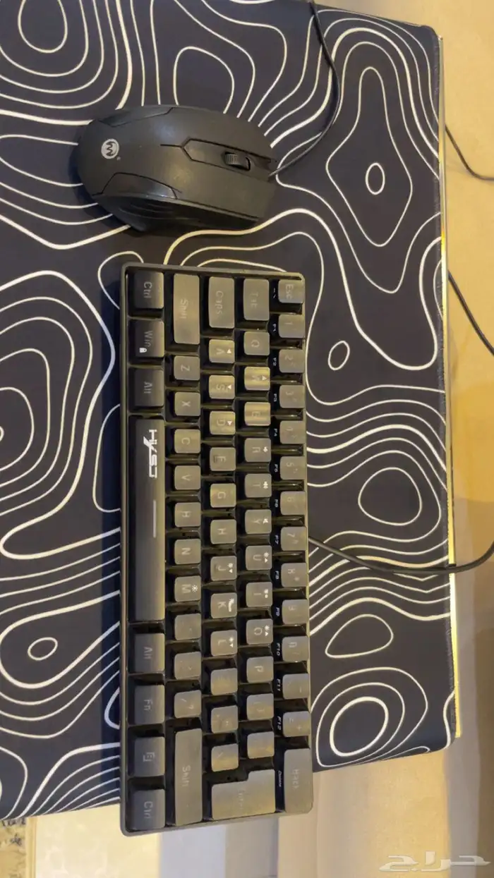 ماوس و كيبورد نضيف و جديد الاستعمال اسبوعين 0