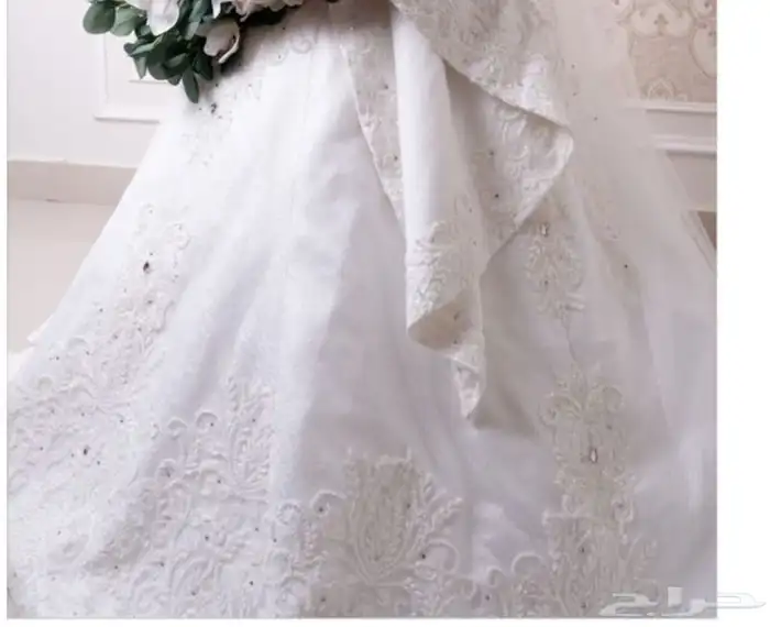 فستان زواج تفصيل خاص قماش و موديل اخذته ب 10 الف 1