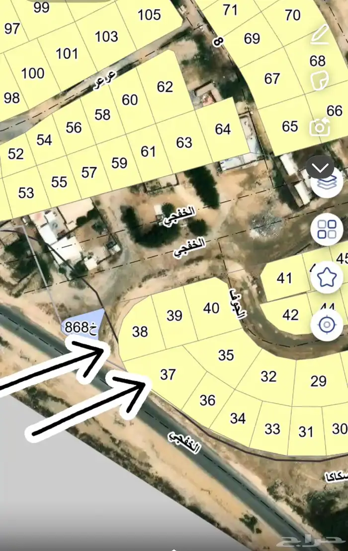 للبيع ارضين تجارية في الدريدي زاوية 1