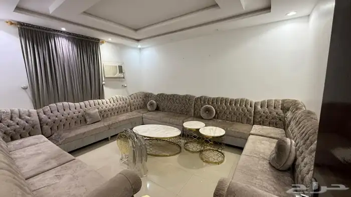 كنب جديد متكامل بملحقاته ستاره وطاولات رخاميه وطاولات خدمه 4