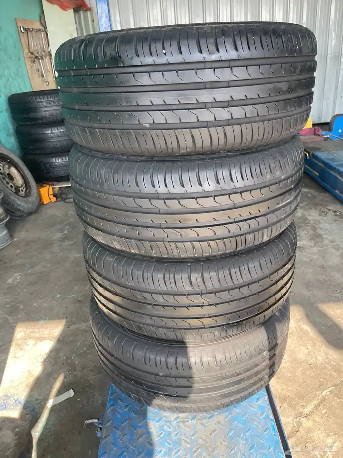 طقم كفرات 245 45 18 نضيفه استخدام خفيف 6