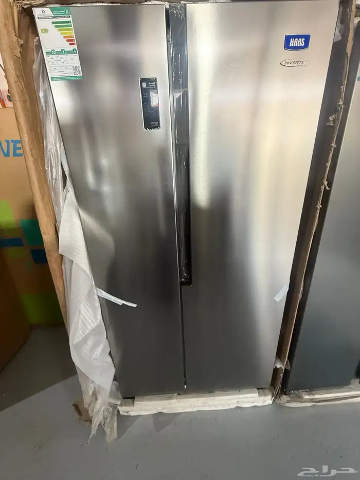 ثلاجة هاس دولاب لون استيل مخفض 18 قدم 5