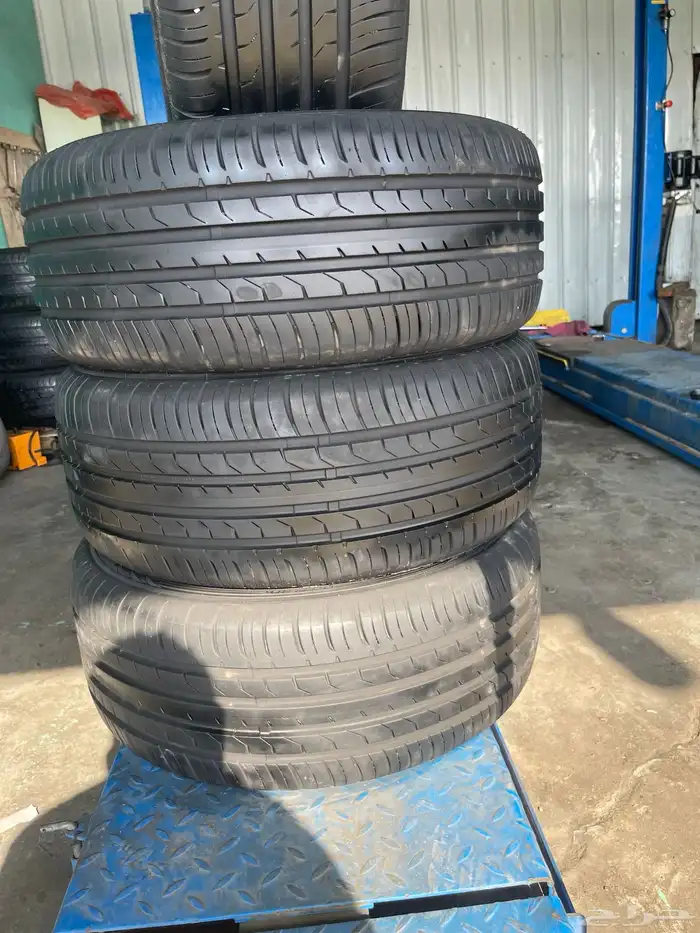 طقم كفرات 245 45 18 نضيفه استخدام خفيف 3