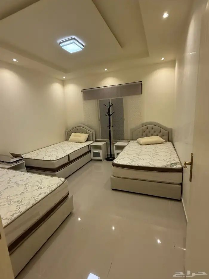 شقة مفروشة لإيجار الشهري غرفتين وصالة حي النزهة اول ساكن 9