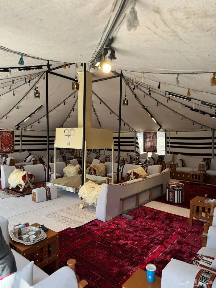 بيوت شعر جديدة ابيض واسود جميع المقاسات وخيم 45