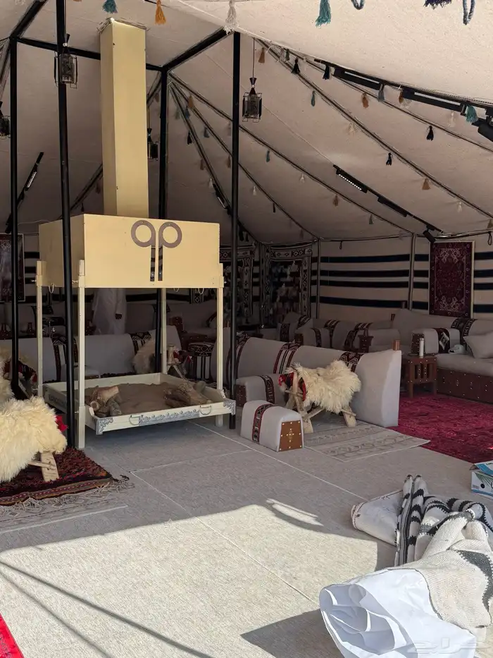 بيوت شعر جديدة ابيض واسود جميع المقاسات وخيم 42