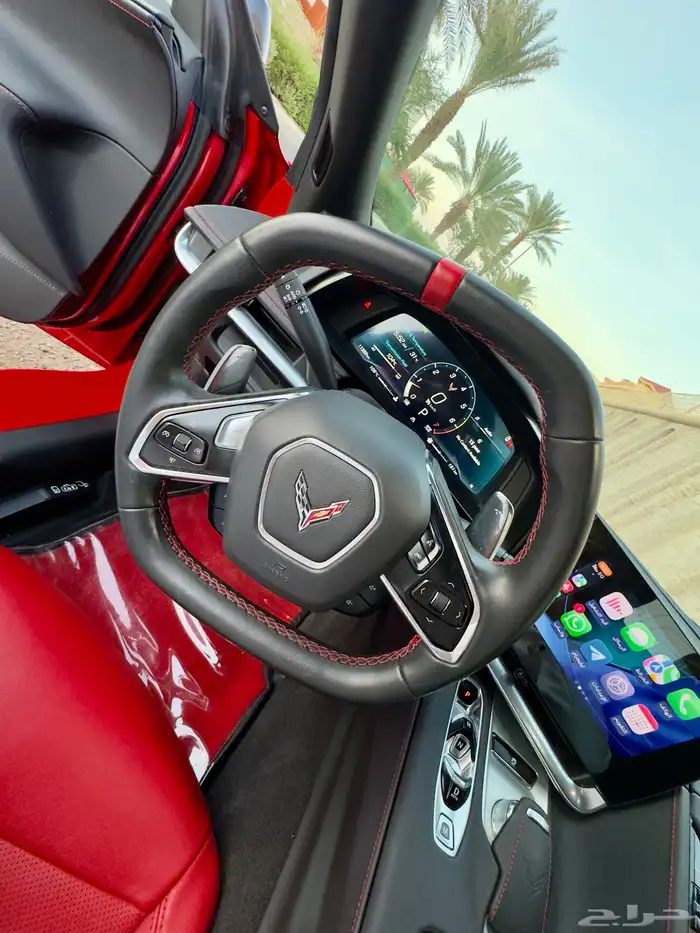 كورفيت C8 ستنغراي كشف كهربائي Corvette C8 2023 أحمر ناري 11