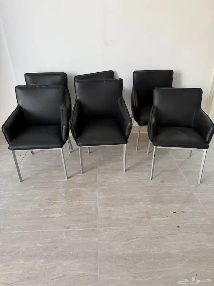 كراسي جلد مستعمل البيع 1