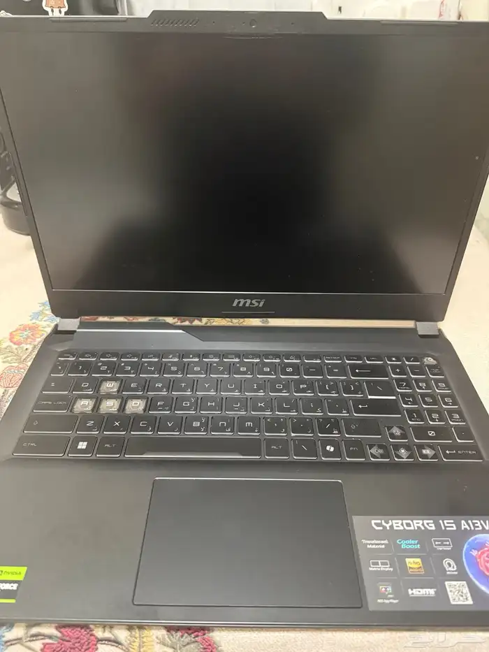 (تم البيع الله يبارك لراعيه) MSI Cyborg 15 A13V RTX 4060 3