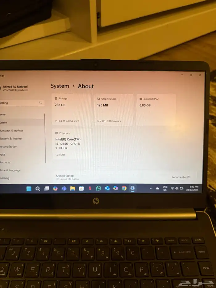لابتوب HP i5 4