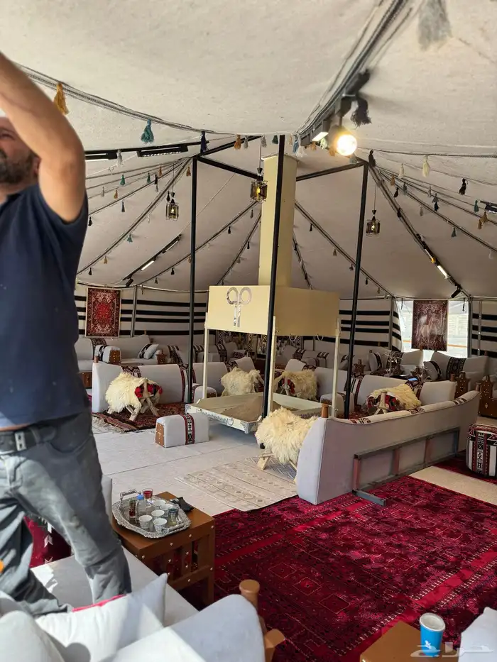 بيوت شعر جديدة ابيض واسود جميع المقاسات وخيم 41