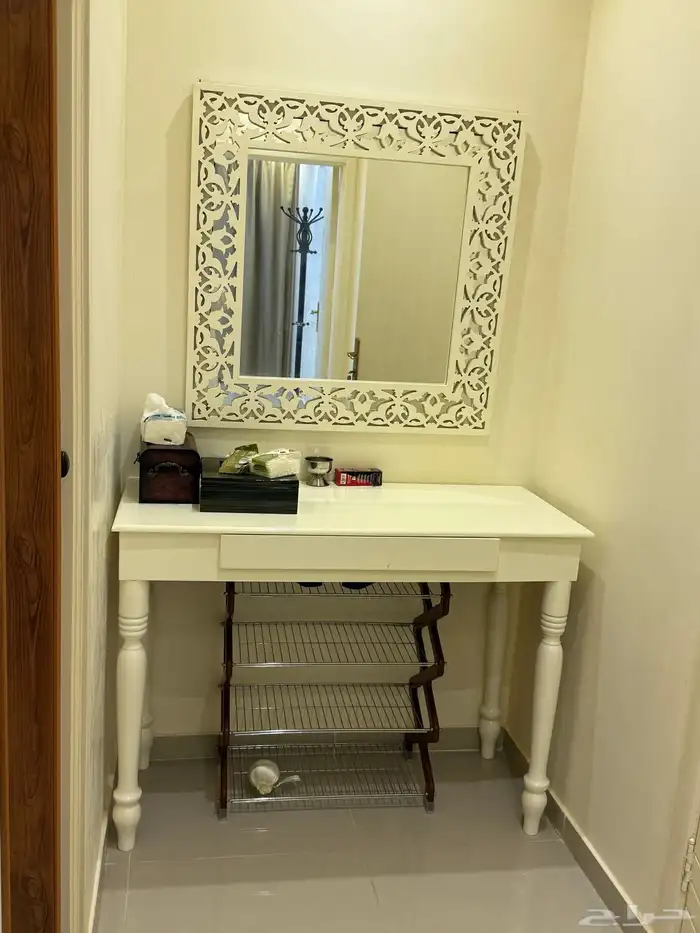 شقة مفروشة لإيجار الشهري غرفتين وصالة حي النزهة اول ساكن 4