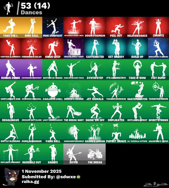 حساب فورت نايت للبيع فيه تك ذا ال 0