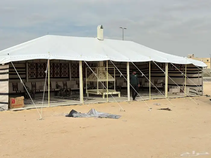 بيوت شعر جديدة ابيض واسود جميع المقاسات وخيم 63