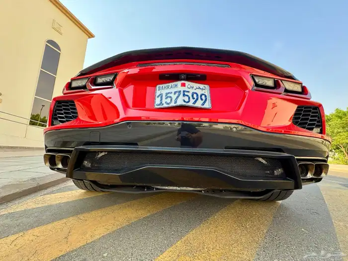 كورفيت C8 ستنغراي كشف كهربائي Corvette C8 2023 أحمر ناري 8