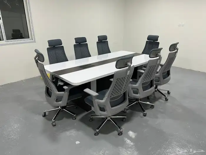 جديد مكتب مدير مكتب موظفين طاولة اجتماع كراسي كاونتراستقبال 10