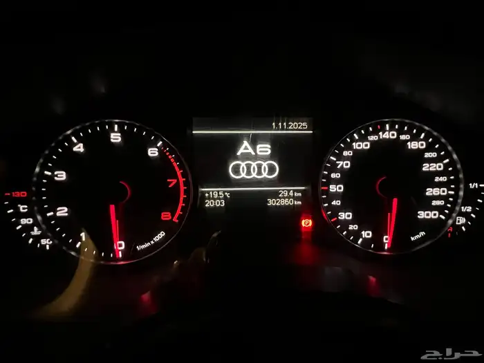 اودي A6 اللون اسود2014 نظيفة جدا 0