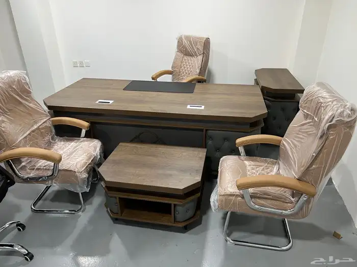 جديد مكتب مدير مكتب موظفين طاولة اجتماع كراسي كاونتراستقبال 0