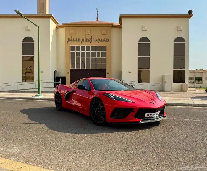 كورفيت C8 ستنغراي كشف كهربائي Corvette C8 2023 أحمر ناري 3